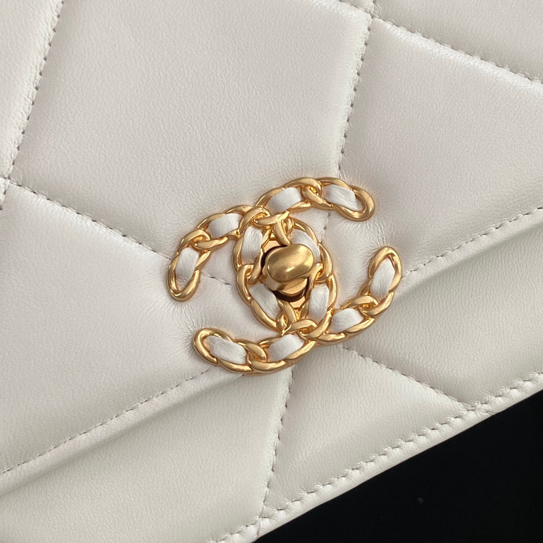 CC 19 Woc 19cm White Calfskin Gold Hardware mysite