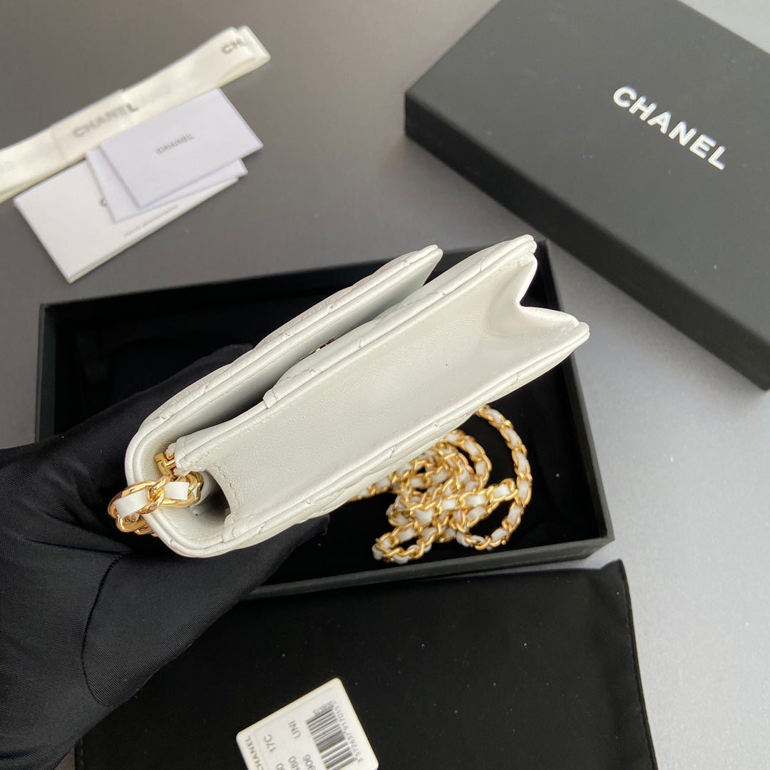 CC Woc 20cm White Calfskin Gold Hardware mysite