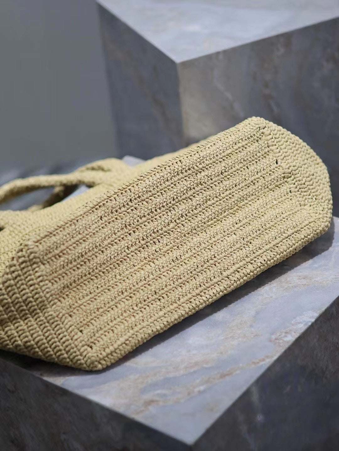 YSL TOTE BAG 50CM BEIGE RAFFIA mysite