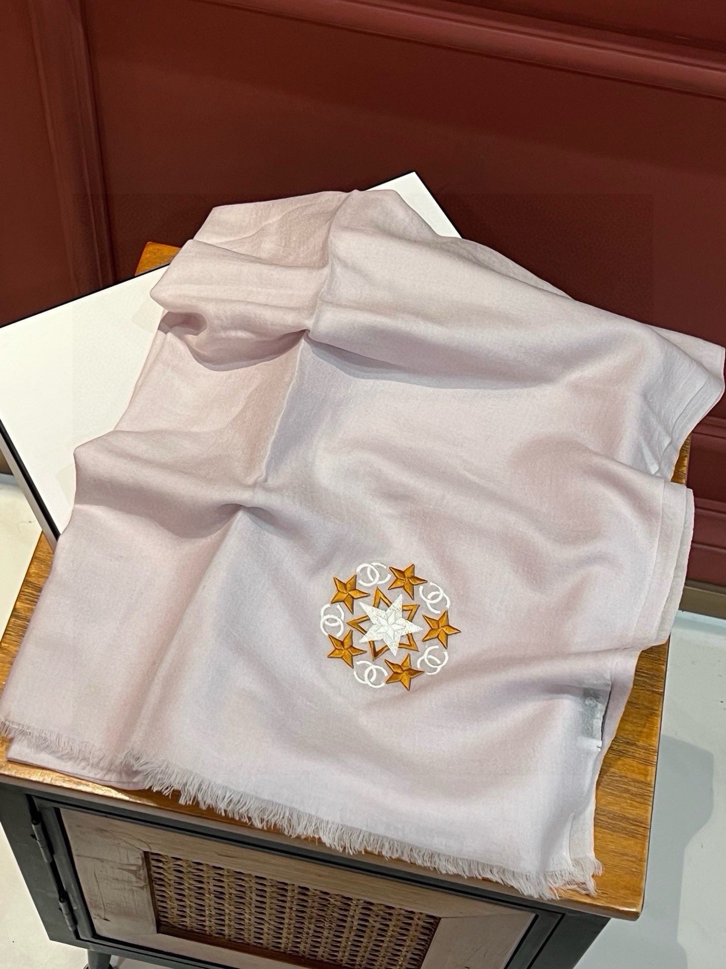 SCARF 200 CM IN OYSTER TAN CASHMERE 394615 mysite