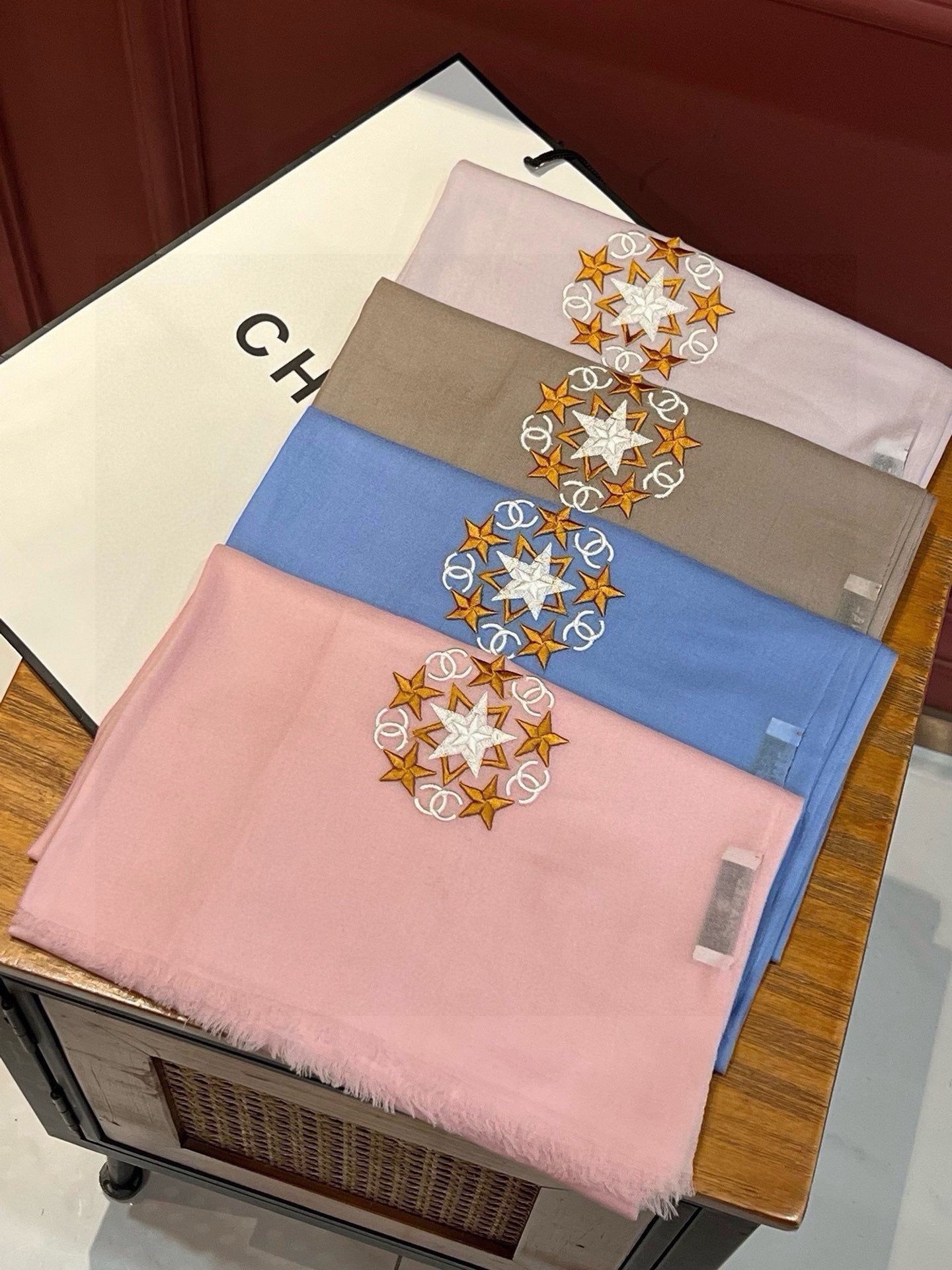 SCARF 200 CM IN ELECTRIC BLUE CASHMERE 394616 mysite