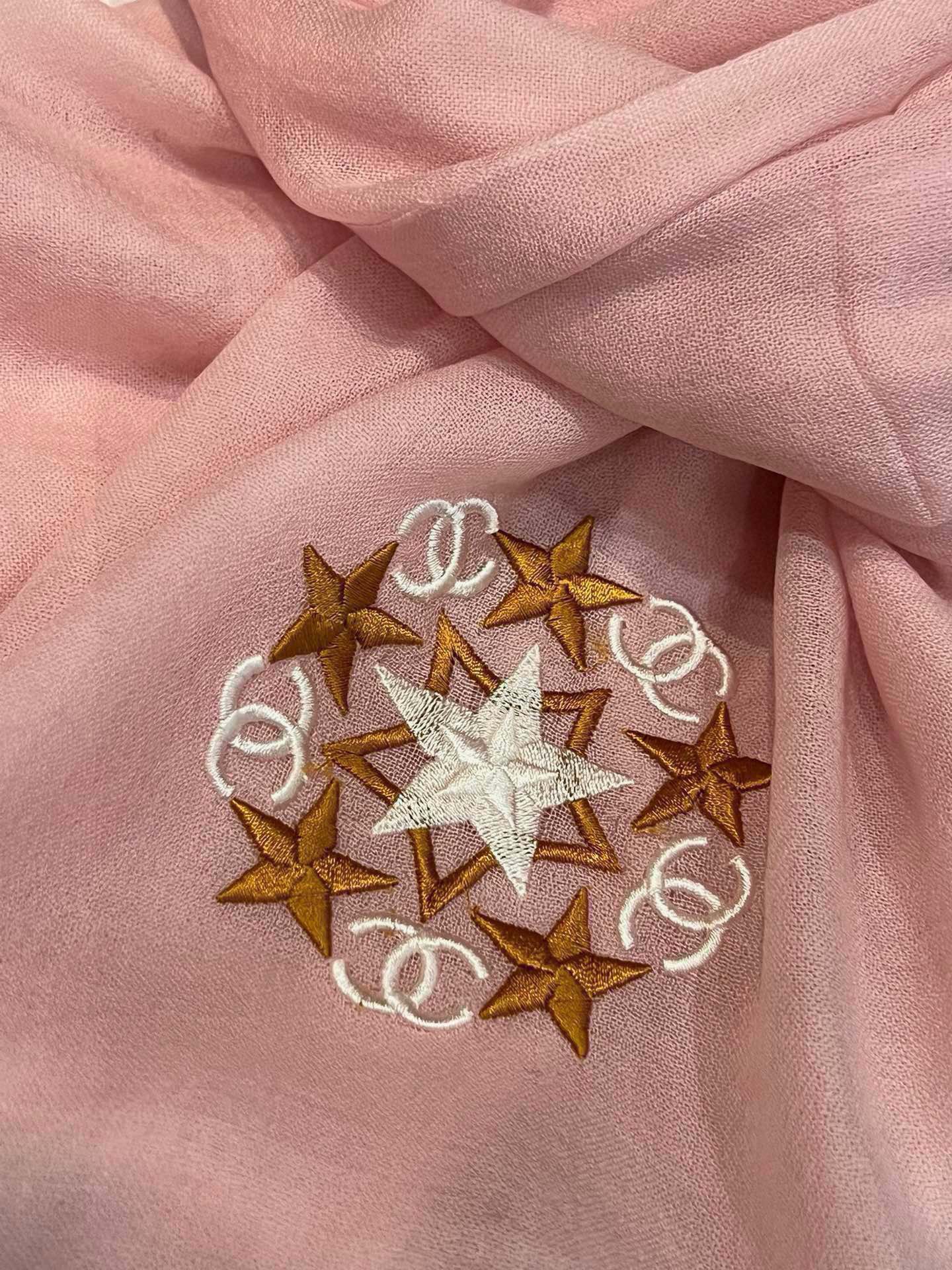 SCARF 200 CM IN BLUSH PINK CASHMERE 394617 mysite