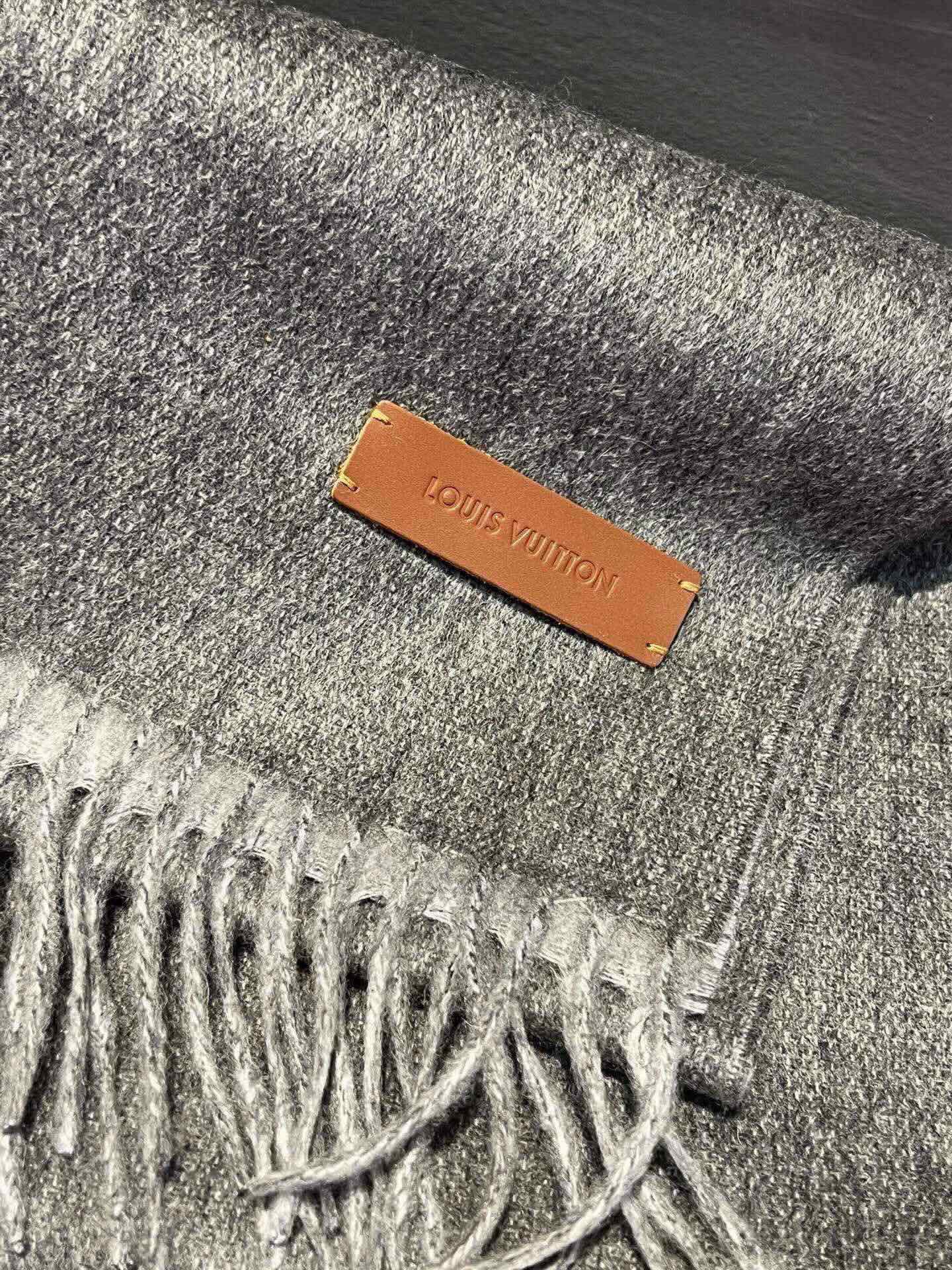 SCARF 180 CM IN DARK GRAY CASHMERE 396480 mysite