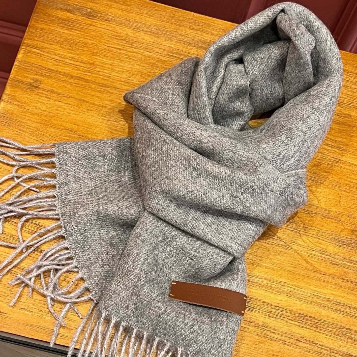 SCARF 180 CM IN DOVE GRAY CASHMERE 396481 mysite