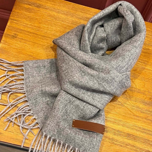 SCARF 180 CM IN DOVE GRAY CASHMERE 396481 mysite