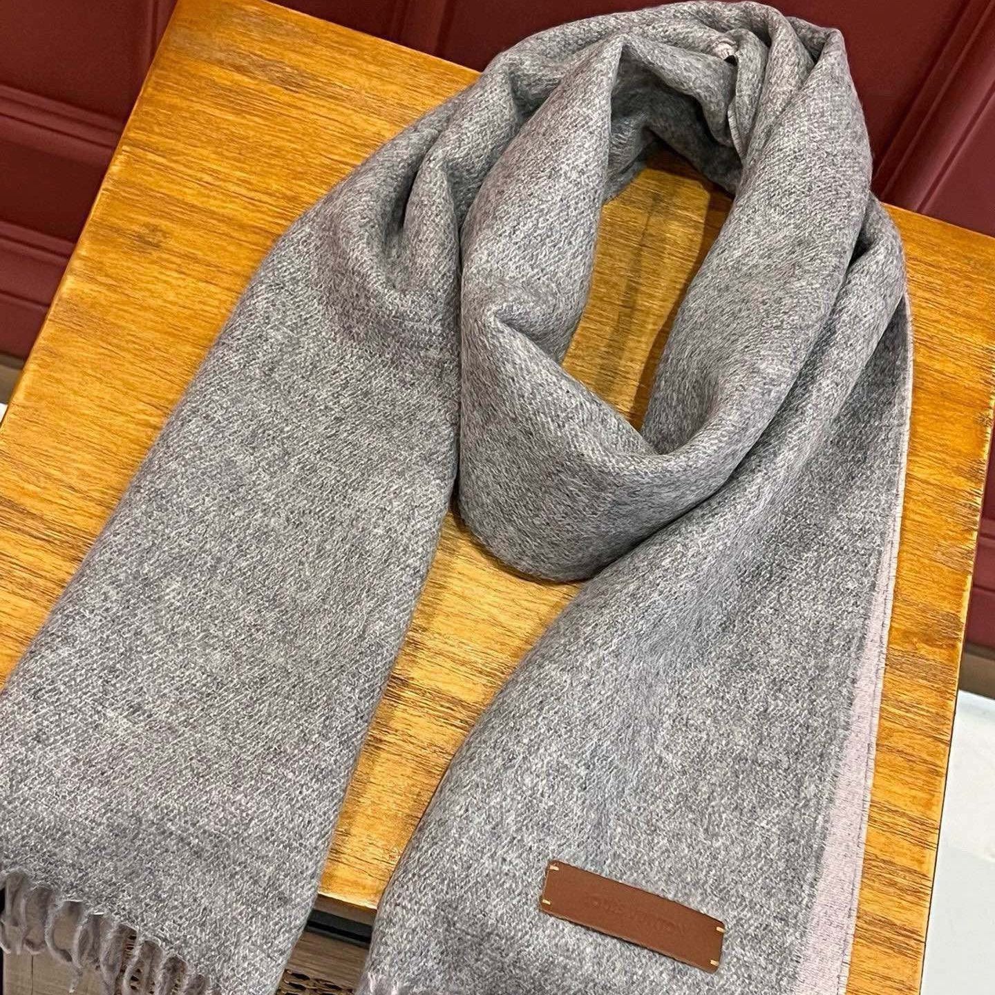 SCARF 180 CM IN DOVE GRAY CASHMERE 396481 mysite
