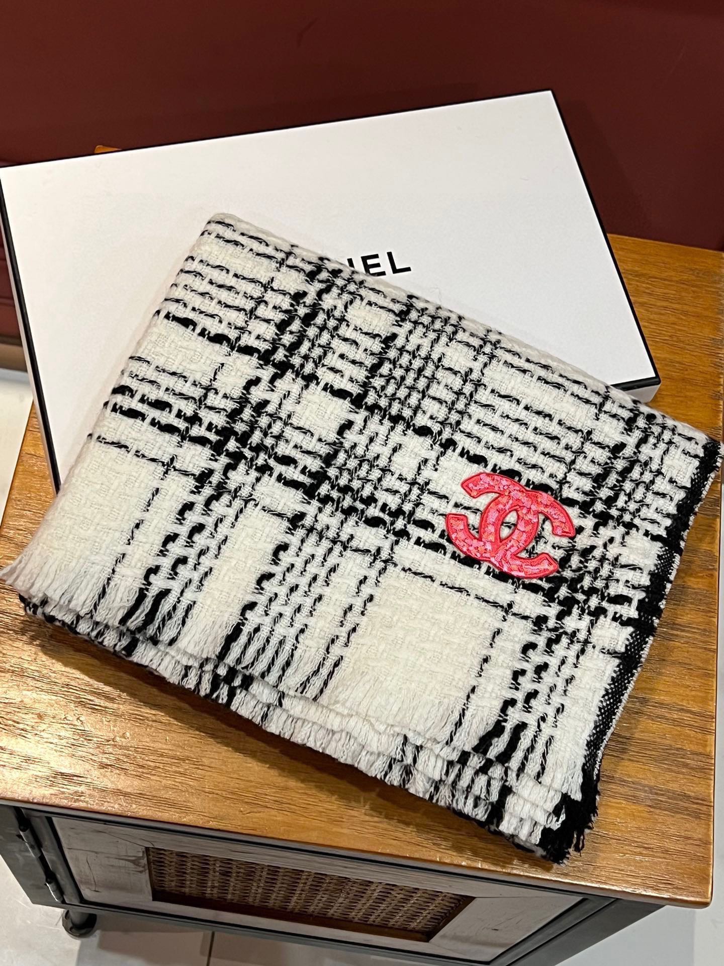 SCARF 200 CM IN WHITE CASHMERE 402146 mysite