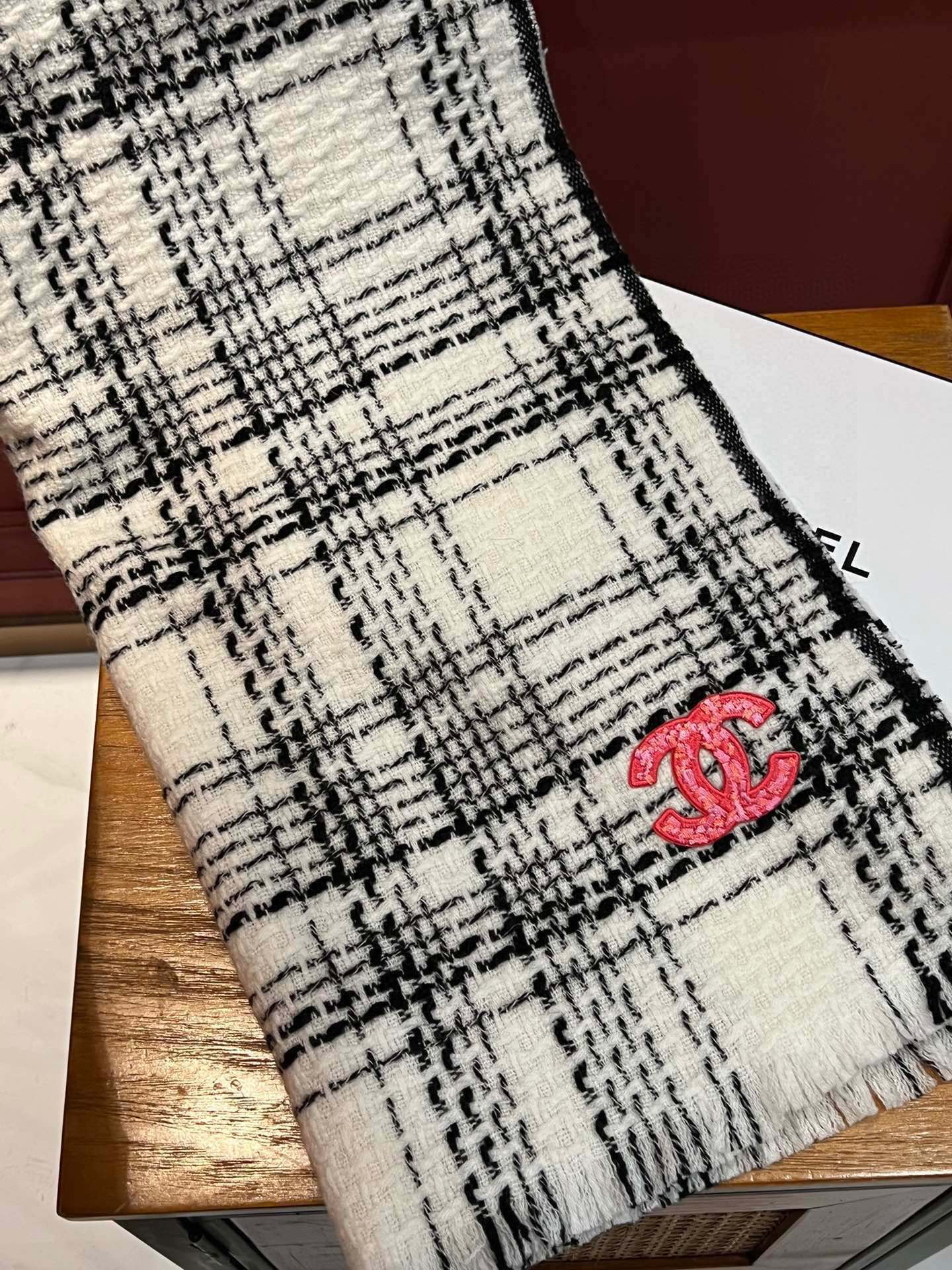 SCARF 200 CM IN WHITE CASHMERE 402146 mysite