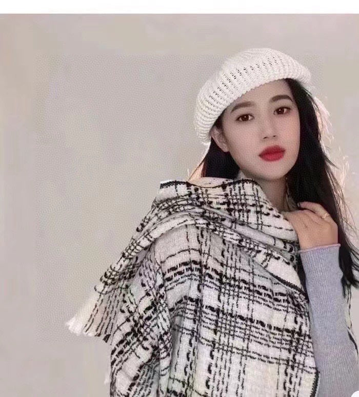 SCARF 200 CM IN WHITE CASHMERE 402146 mysite