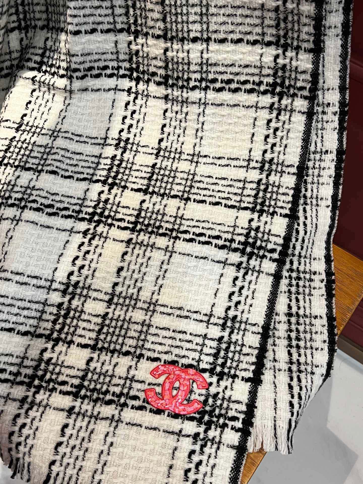 SCARF 200 CM IN WHITE CASHMERE 402146 mysite