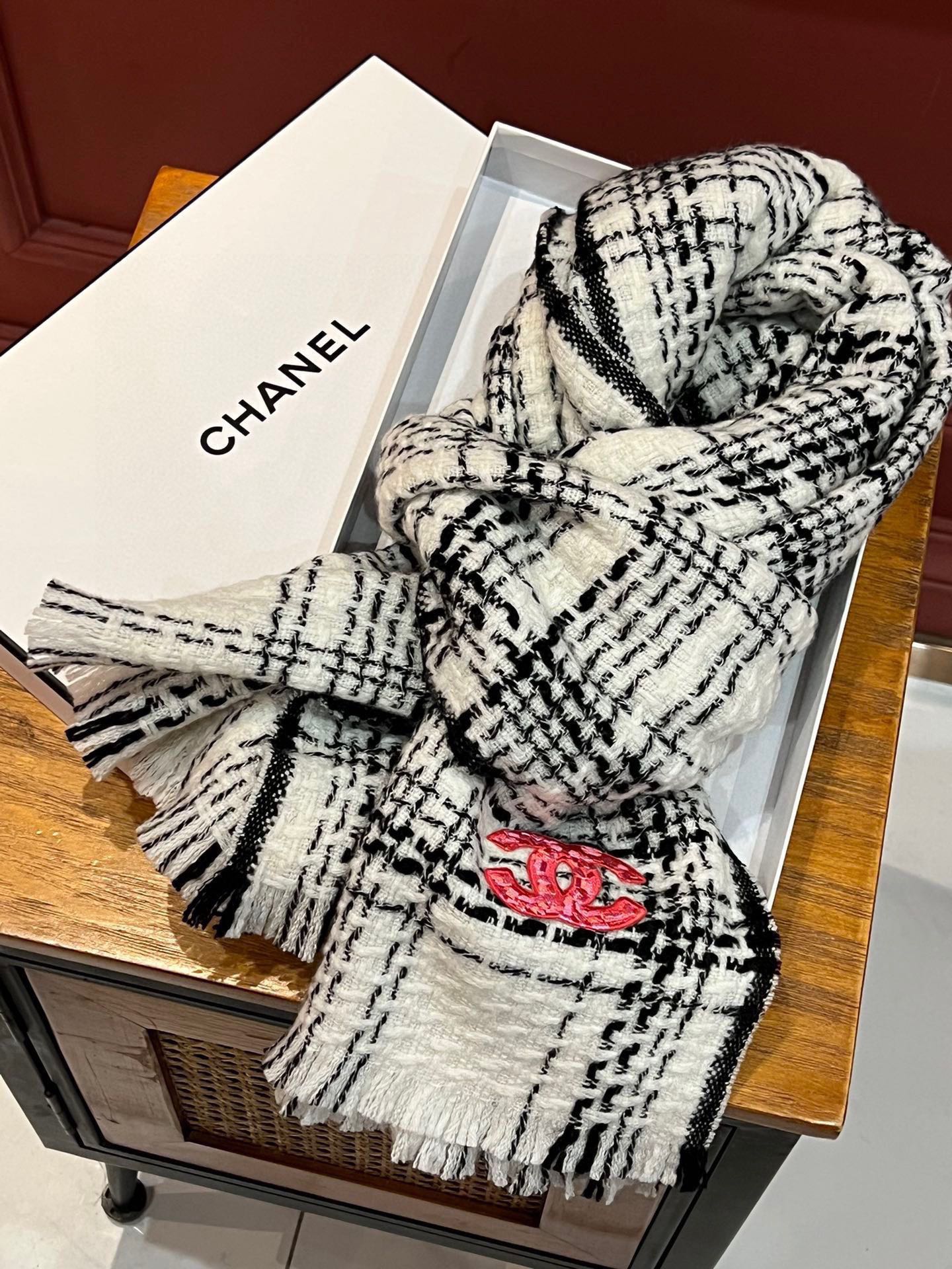 SCARF 200 CM IN WHITE CASHMERE 402146 mysite