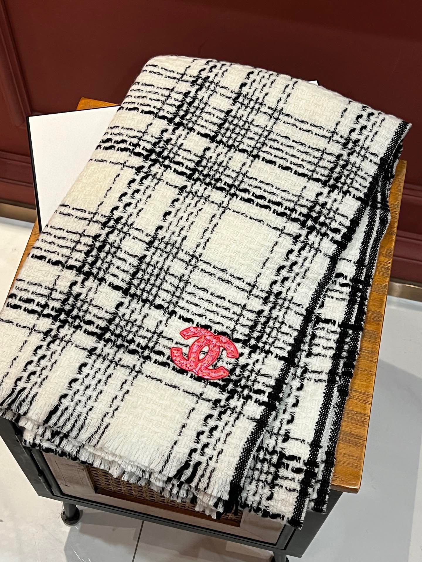 SCARF 200 CM IN WHITE CASHMERE 402146 mysite