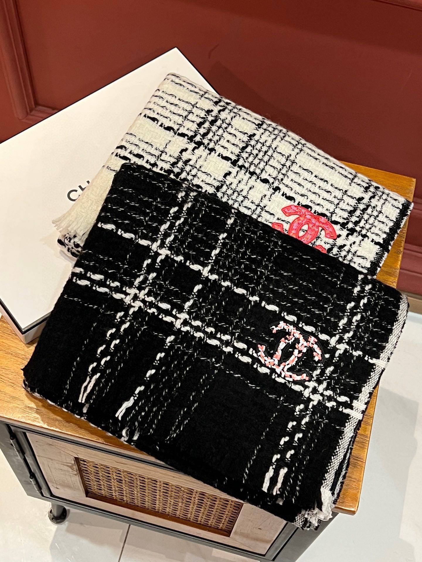 SCARF 200 CM IN BLACK CASHMERE 402147 mysite