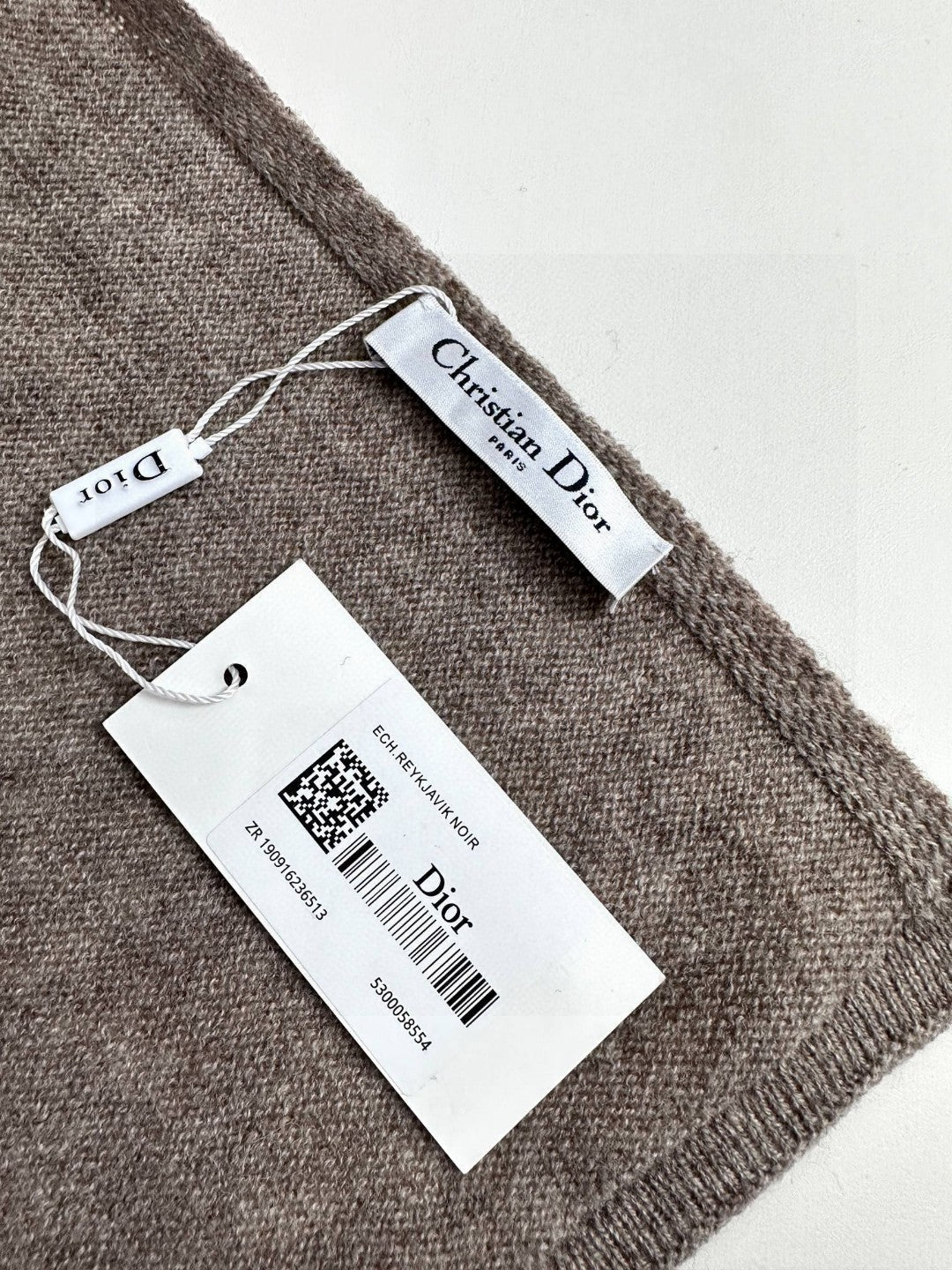 SCARF 190 CM IN KHAKI BEIGE MIX WHITE CARO CASHMERE 388125 mysite