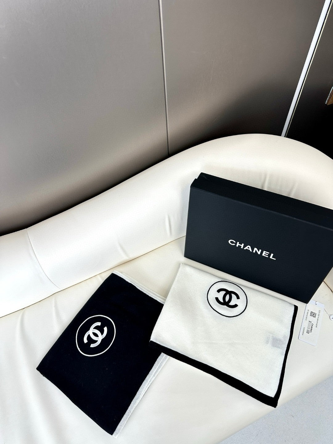 LONG SCARF 200 CM IN WHITE CASHMERE AND SILK 396410 mysite