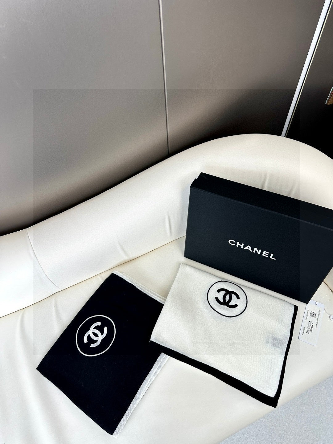 LONG SCARF 200 CM IN BLACK CASHMERE AND SILK 396411 mysite