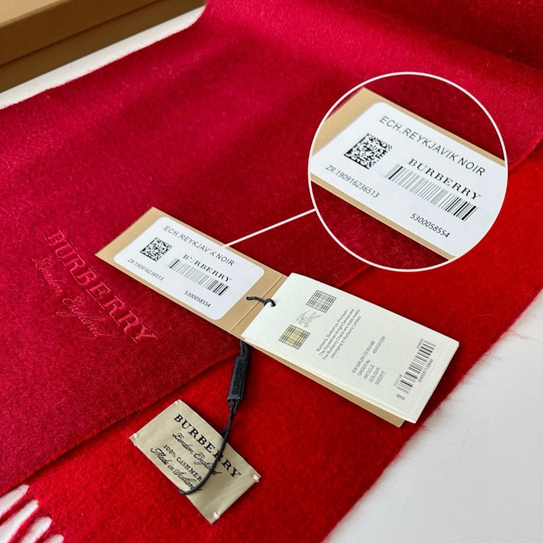 SCARF 180 CM IN CHERRY RED CASHMERE 398420 mysite