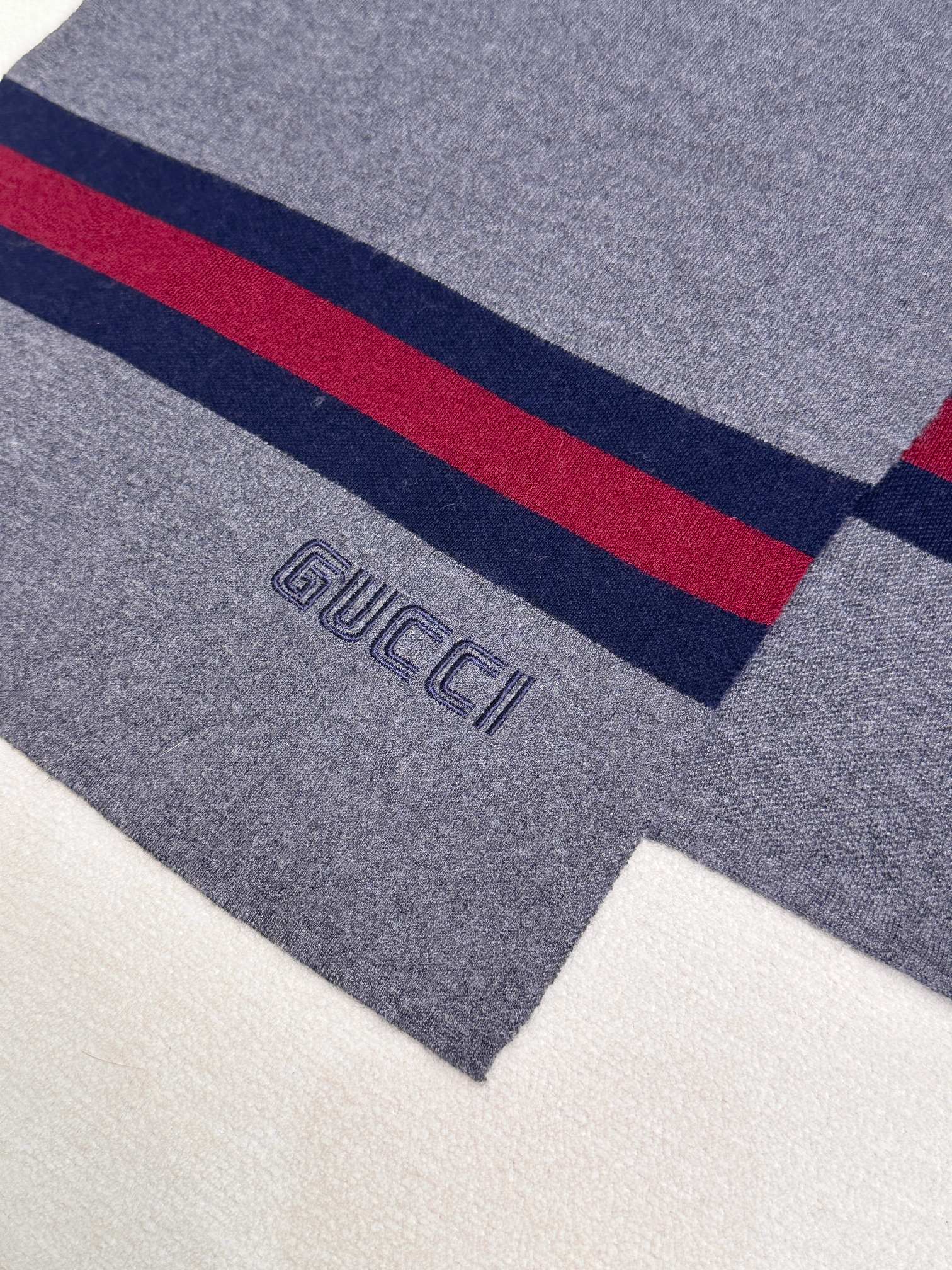 SCARF 180 CM IN SHARK GRAY CASHMERE 398451 mysite