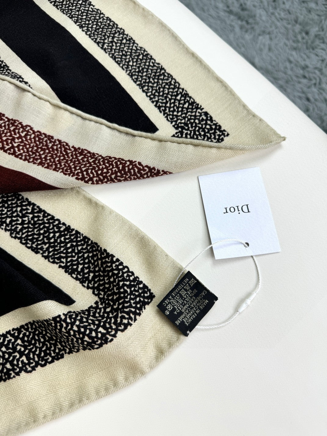 MONOGRAM SQUARE SCARF 140 CM IN COLORFUL CASHMERE AND SILK 413741 mysite