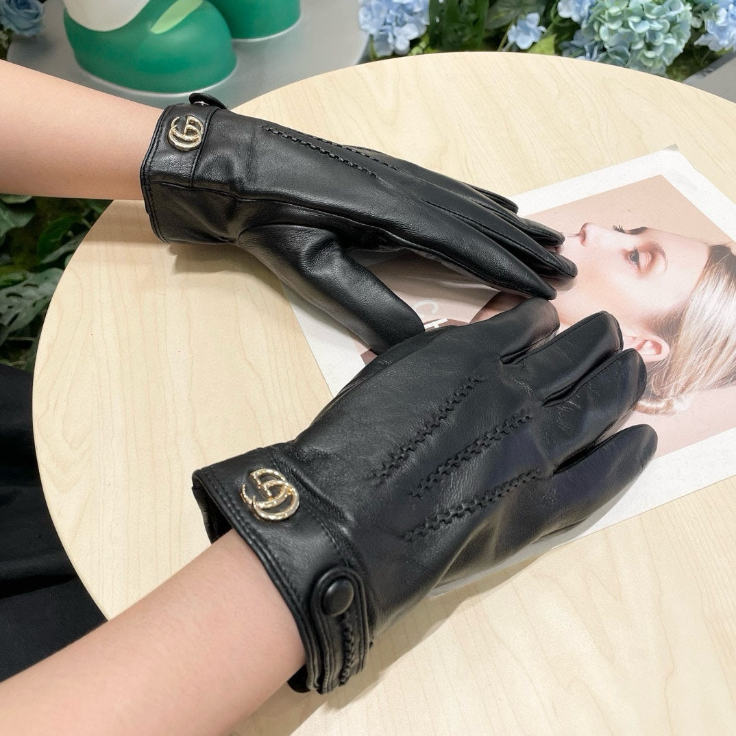 GLOVES IN BLACK SHEEPSKIN 458538 mysite