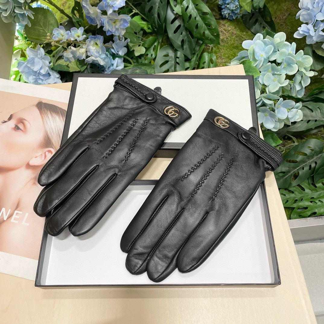 GLOVES IN BLACK SHEEPSKIN 458538 mysite