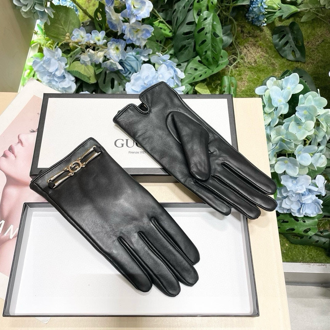 TOUCHSCREEN GLOVES IN BLACK LAMBSKIN 464986 mysite