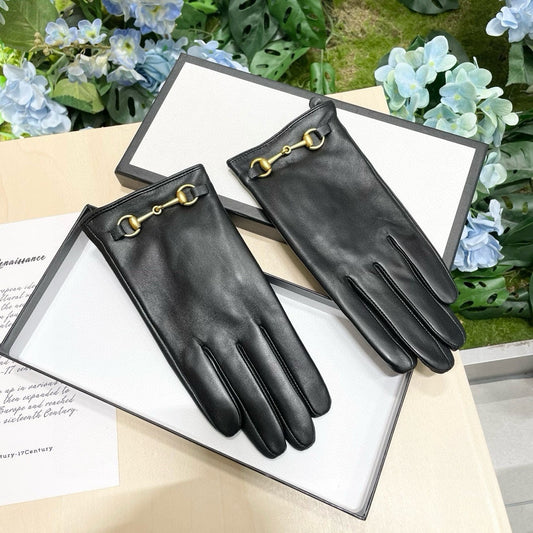 HORSEBIT GLOVES IN BLACK SHEEPSKIN AND CASHMERE LINING 465774 mysite