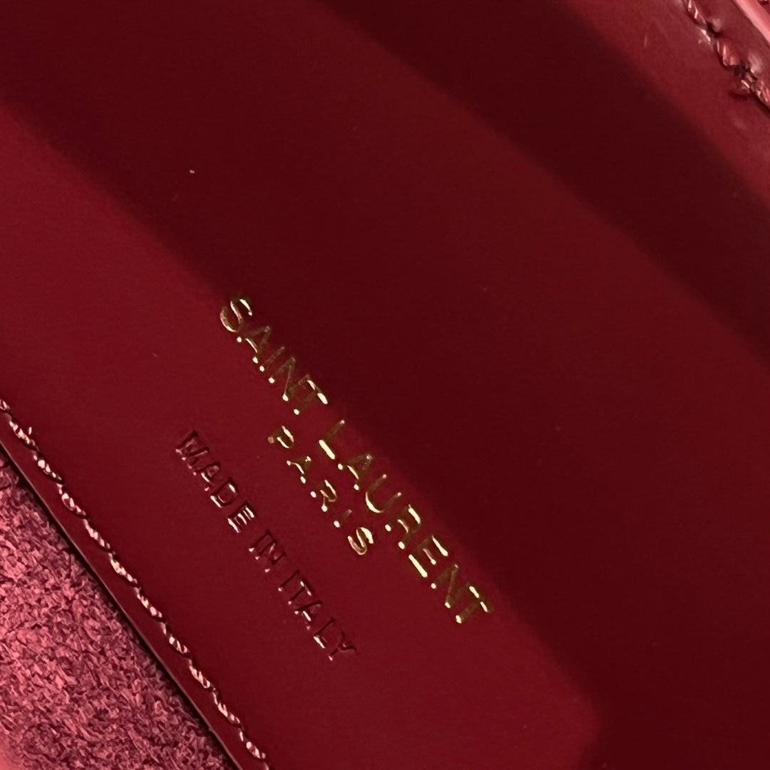 Le 37 Bucket Bag 20cm Red Gold Cowhide mysite