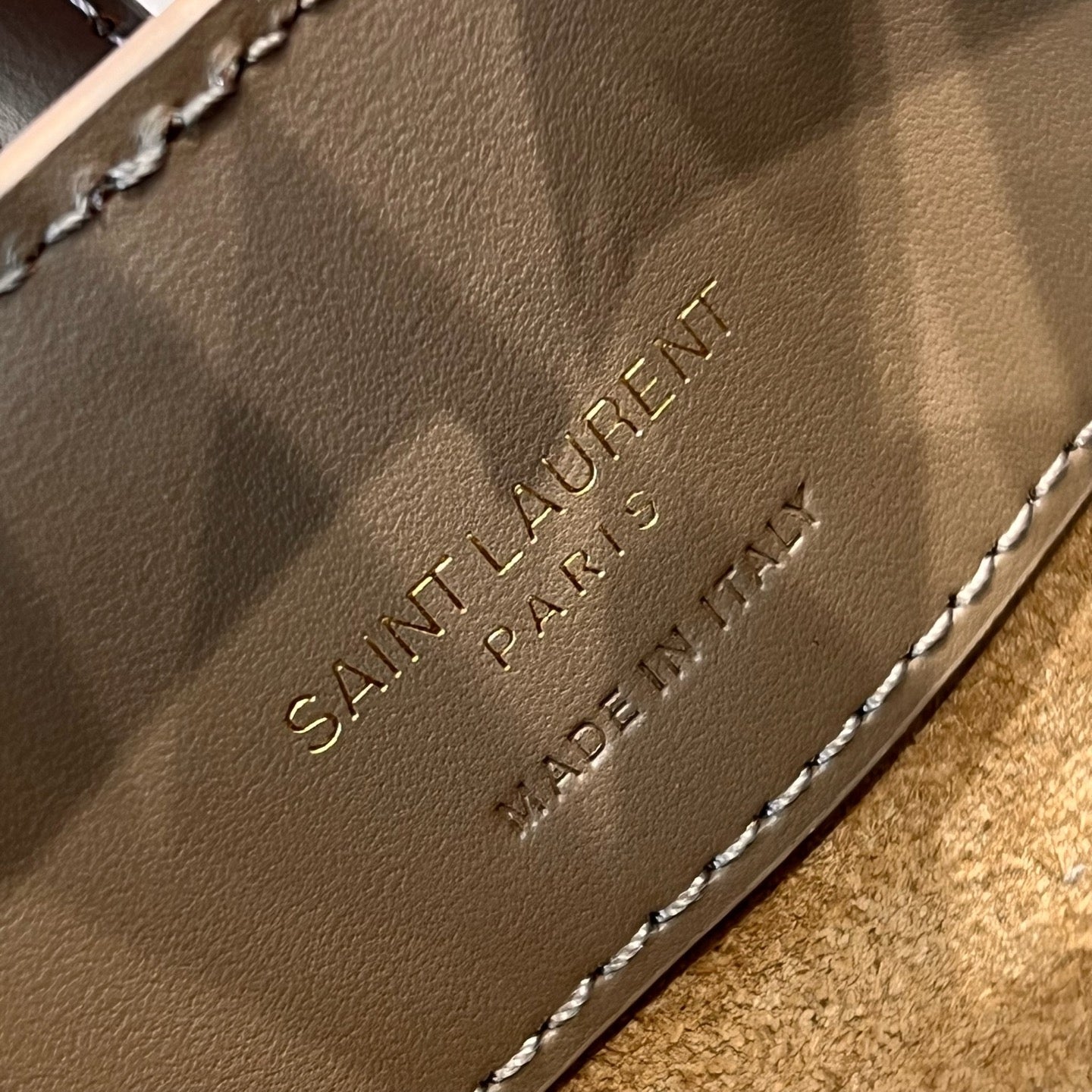 Le 37 Bucket Bag 15cm Beige Gold Cowhide mysite