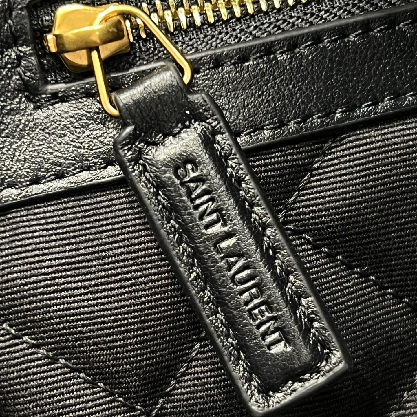 YSL bag 59cm Black Gold Calfskin mysite