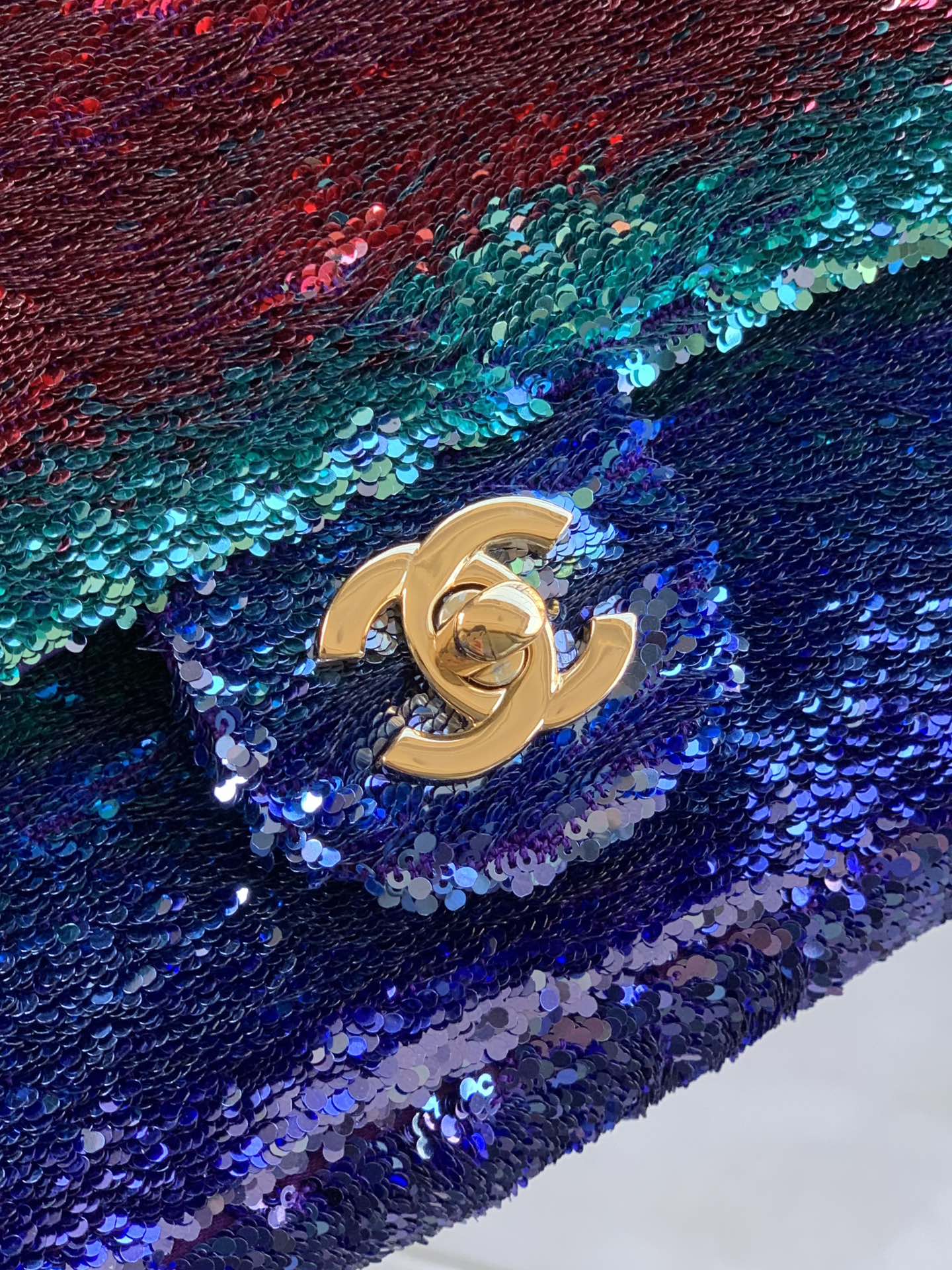 Flap Bag Mini 21cm Multicolor Sequin mysite