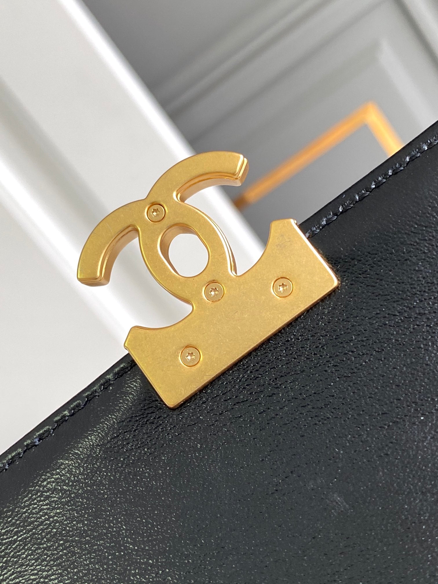 CC MINI 20 FLAP BAG IN BLACK LAMBSKIN GOLD HARDWARE mysite