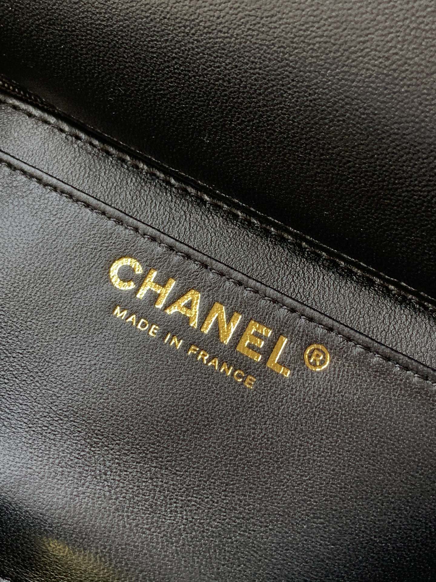 Flap Bag Mini 20cm Black White Tweed Sequin mysite