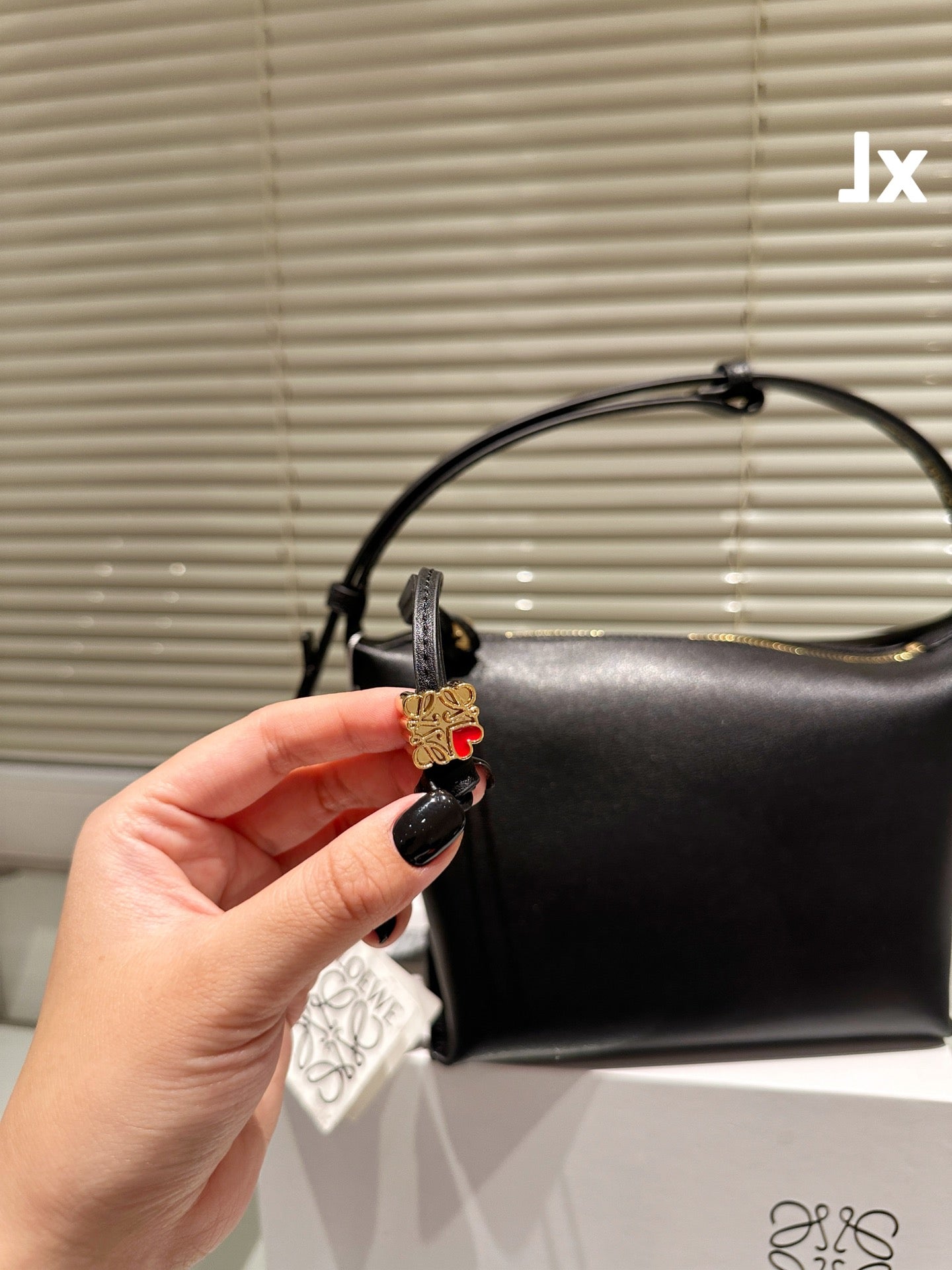 LOE LUNA HOBO 27 BAG IN BLACK CALFSKIN mysite