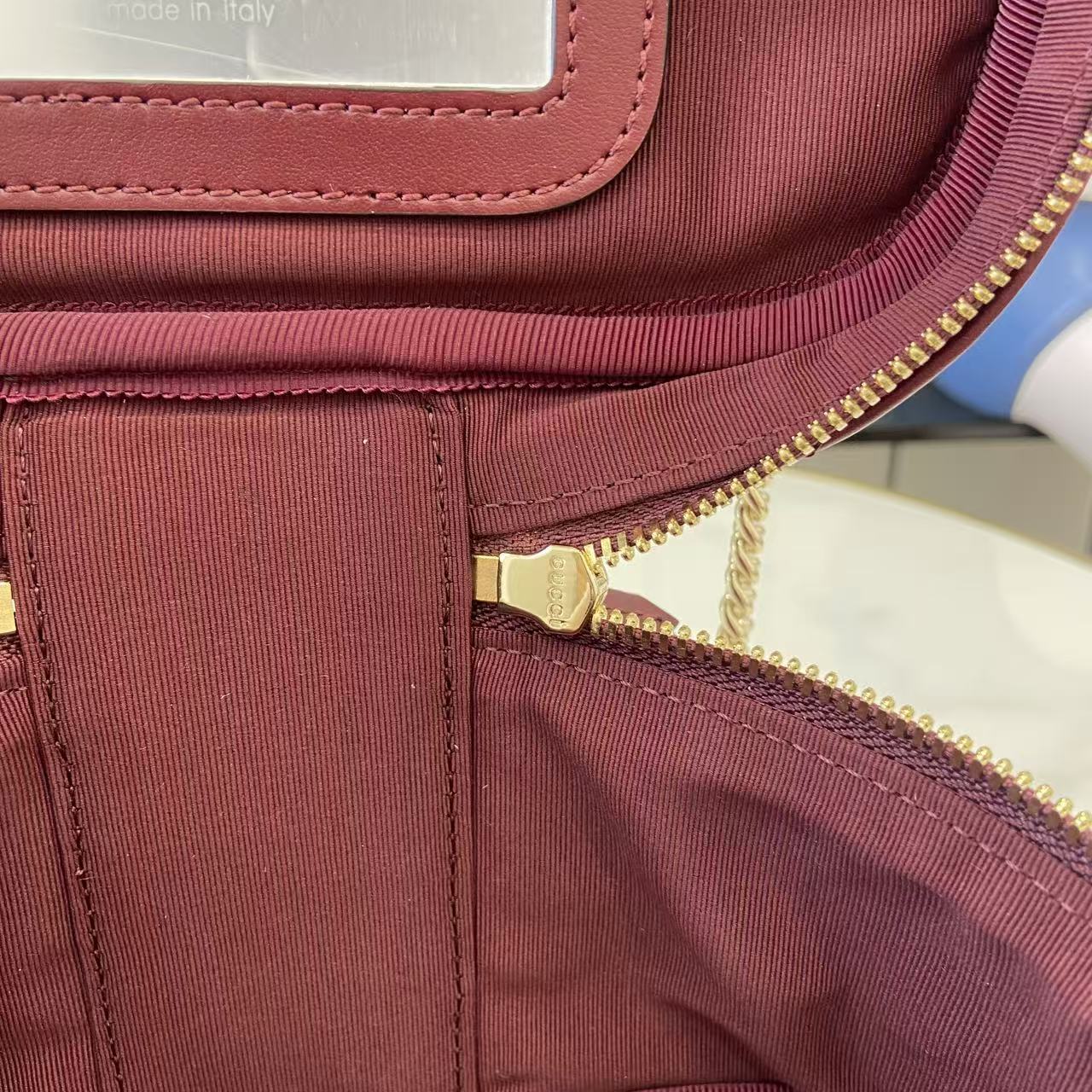 Gucci 25 Marmont Vanity Bag Rosso Ancora Red Cowhide 294900 mysite