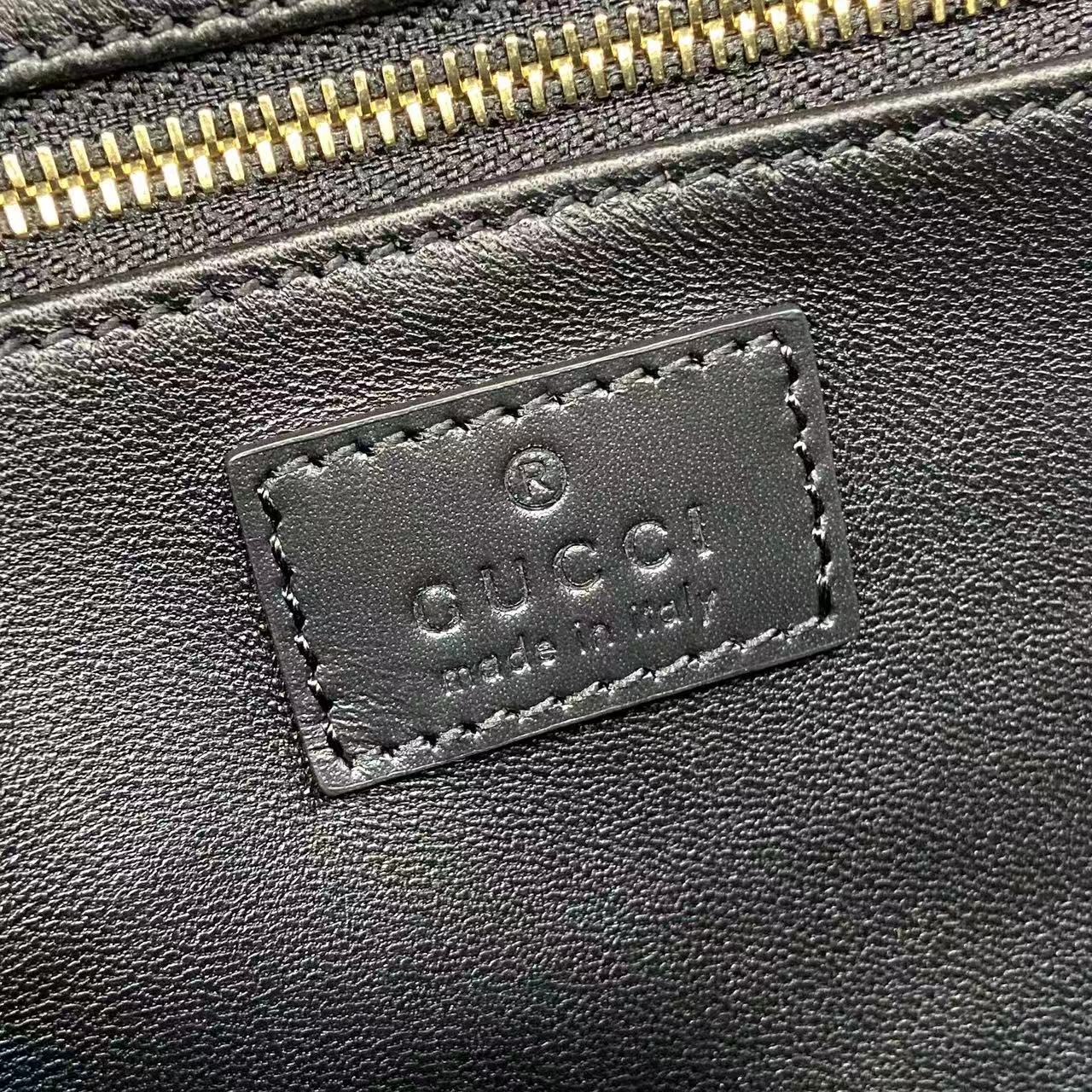 Gucci 25 Siena Bag 22.5cm  Black Gold Leather 292363 mysite