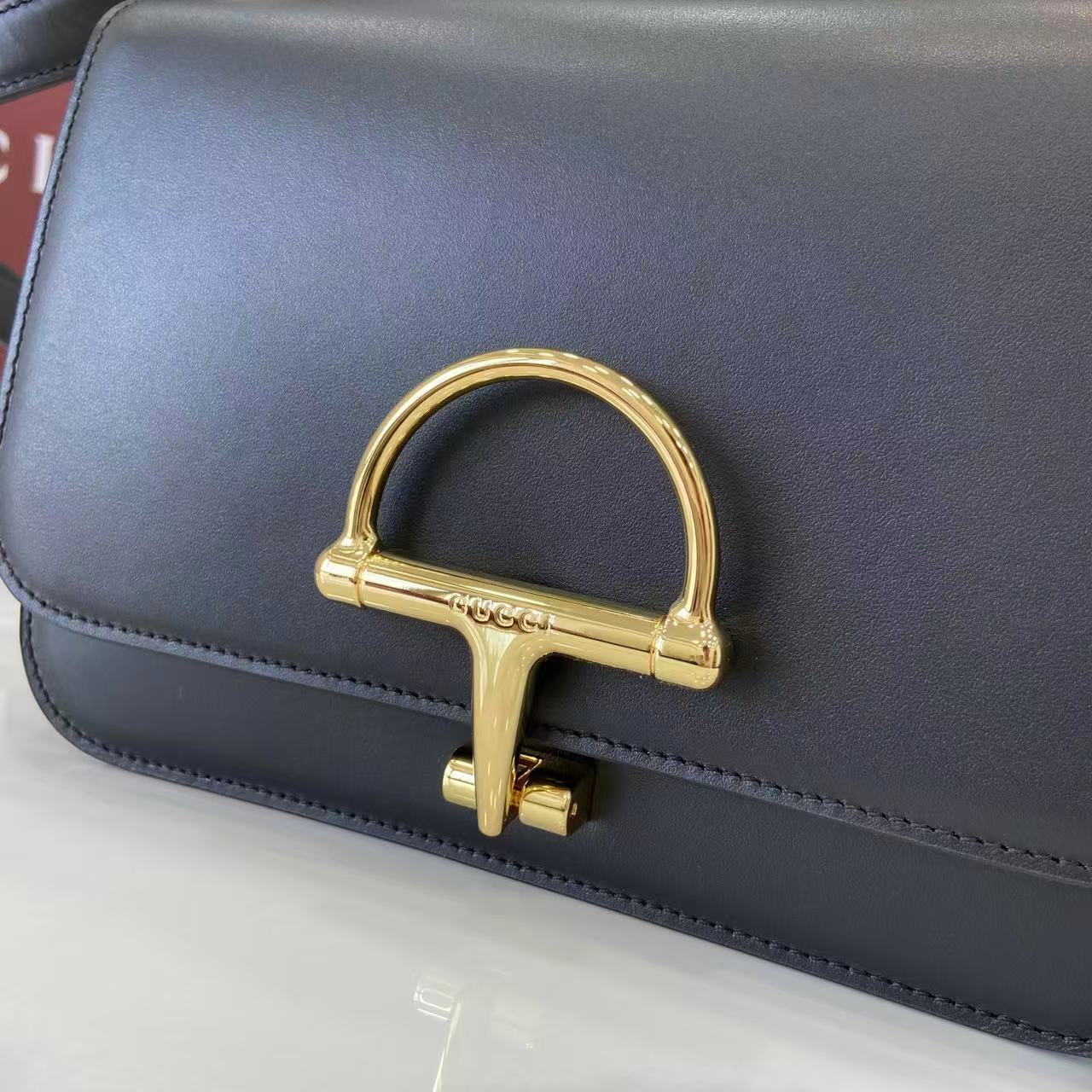 Gucci 25 Siena Bag 22.5cm  Black Gold Leather 292363 mysite