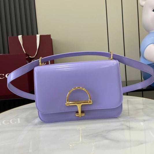 Gucci 25 Siena Bag 22.5cm  Light Purple Gold Leather 292571 mysite