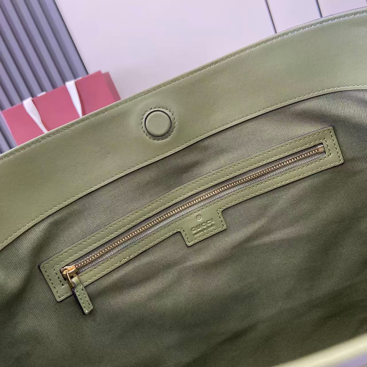 Gucci 25 Beatrix Handbag Green Smooth Cowhide 292565 mysite