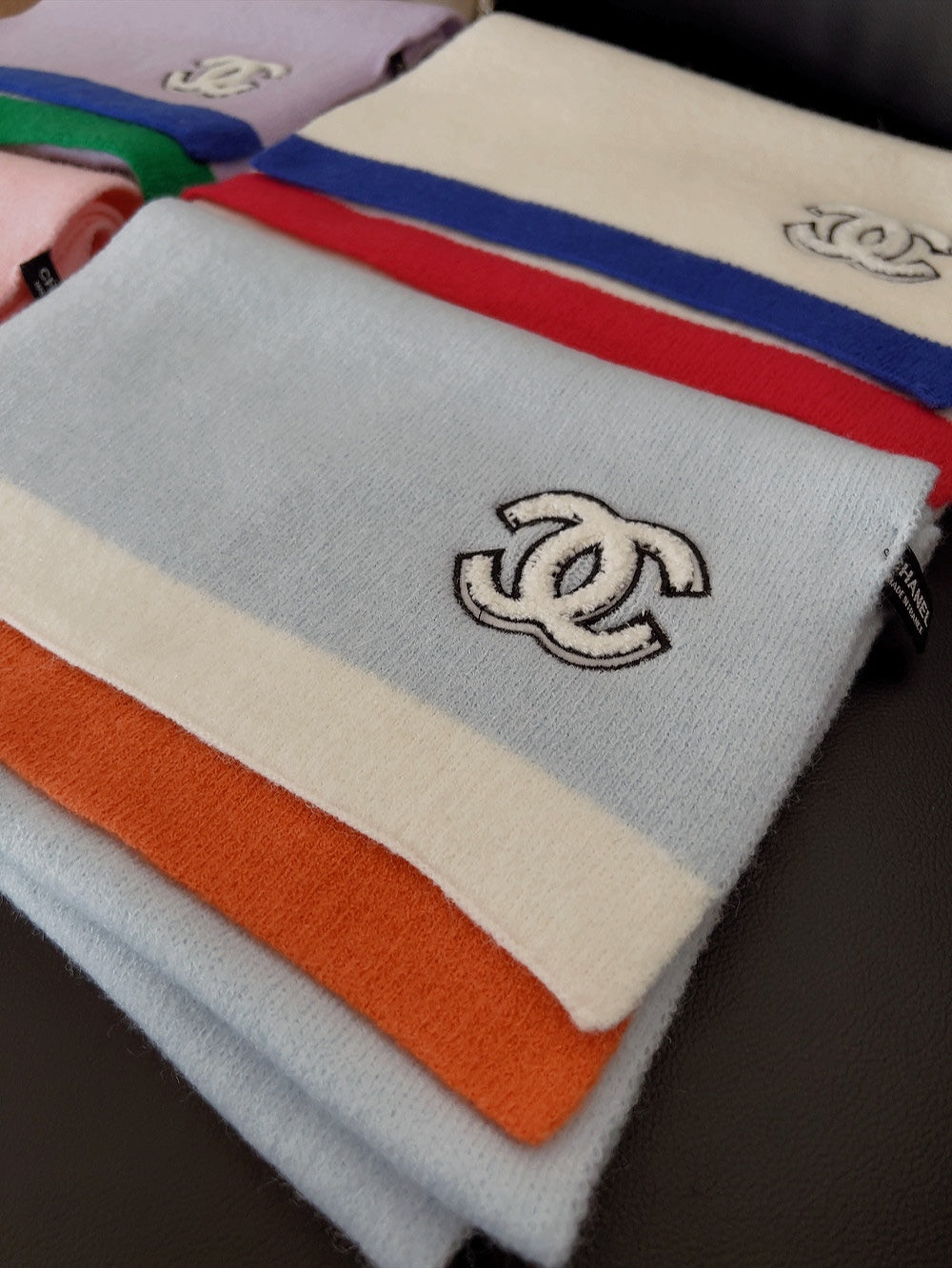 SCARF IN LIGHT BLUE CASHMERE 402422 mysite