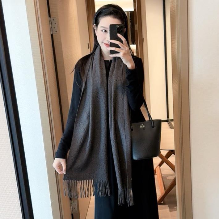 SCARF IN BLACK CASHMERE 405597 mysite