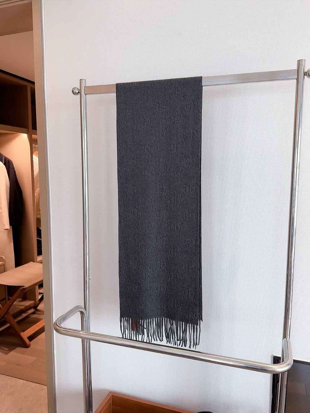 SCARF IN BLACK CASHMERE 405597 mysite