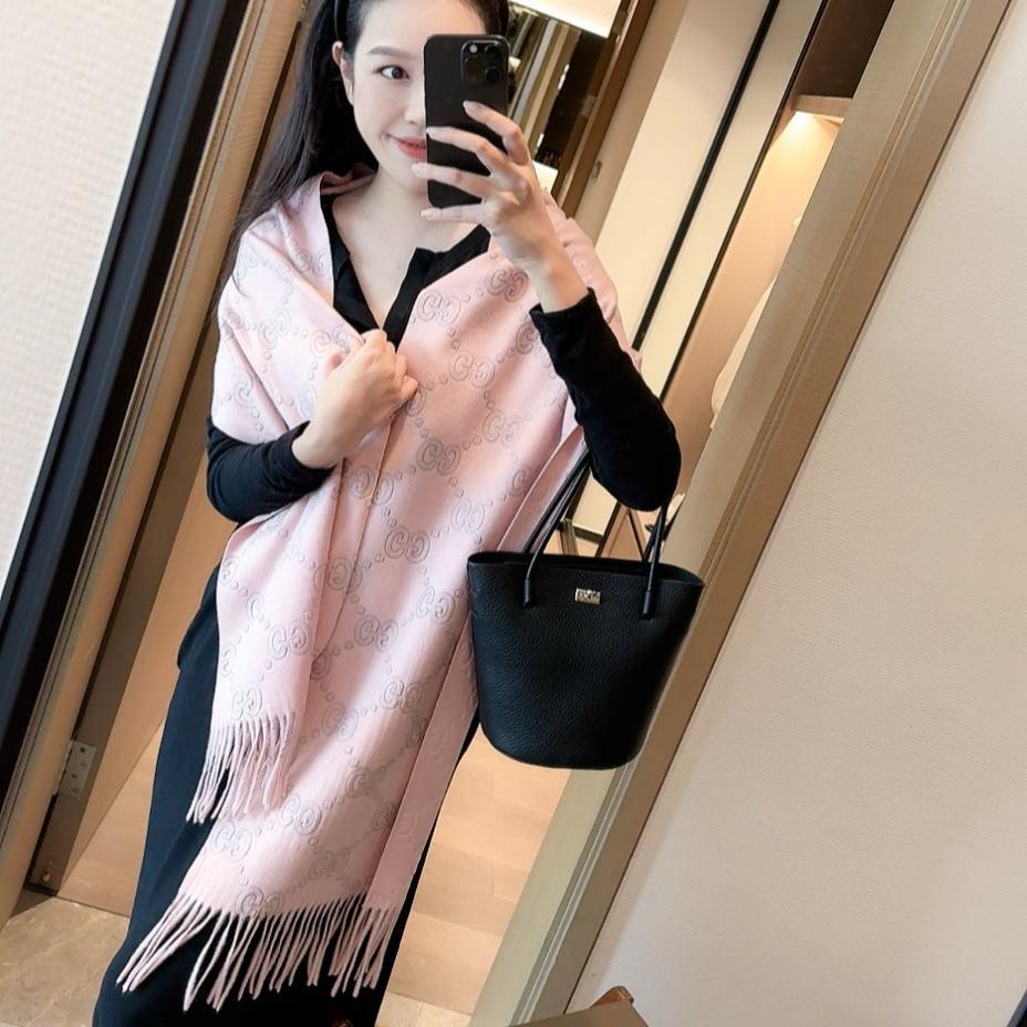 SCARF IN LIGHT PINK CASHMERE 405596 mysite