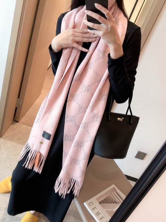 SCARF IN LIGHT PINK CASHMERE 405596 mysite