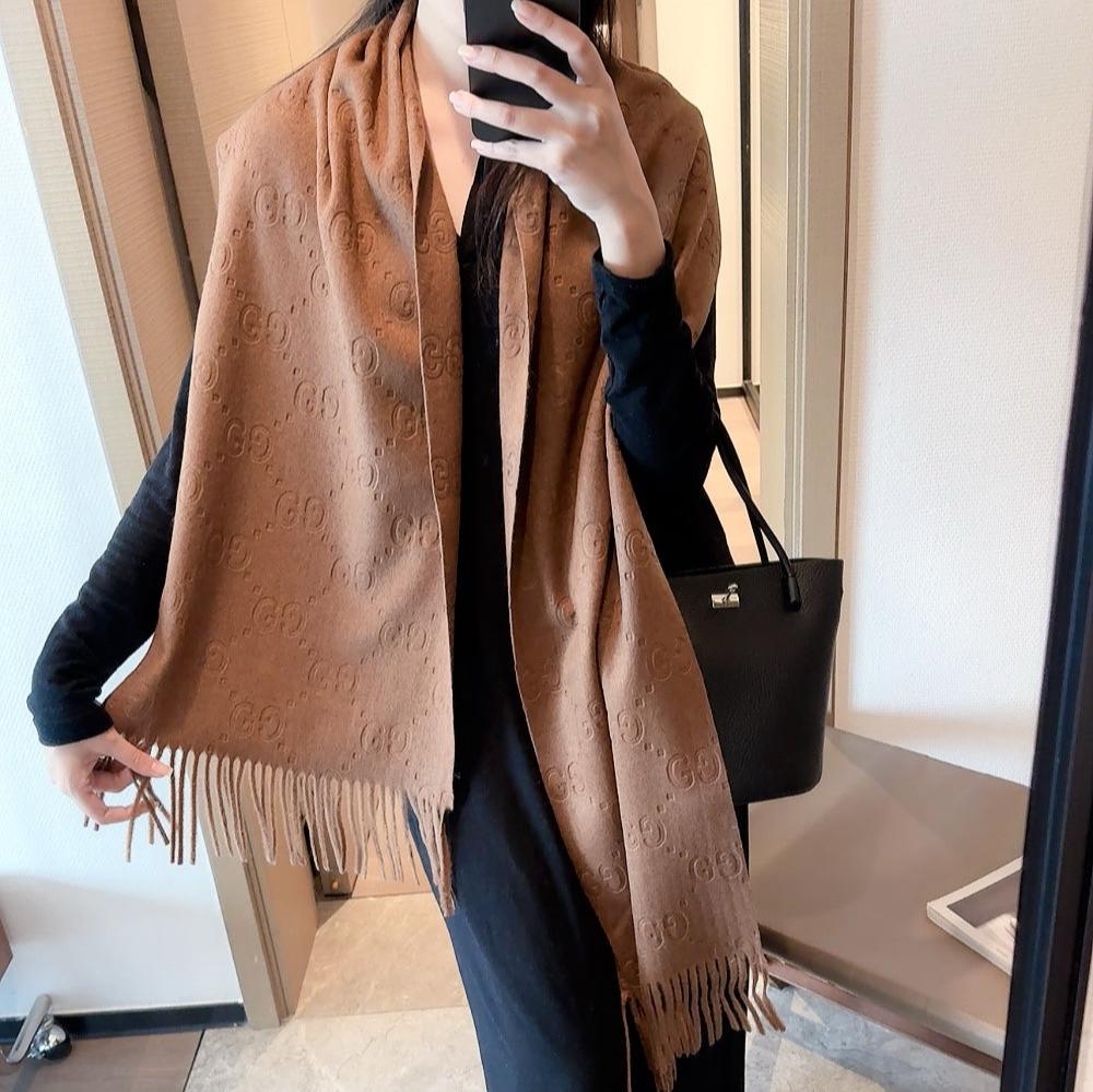 SCARF IN BRONZE BROWN CASHMERE 405596 mysite