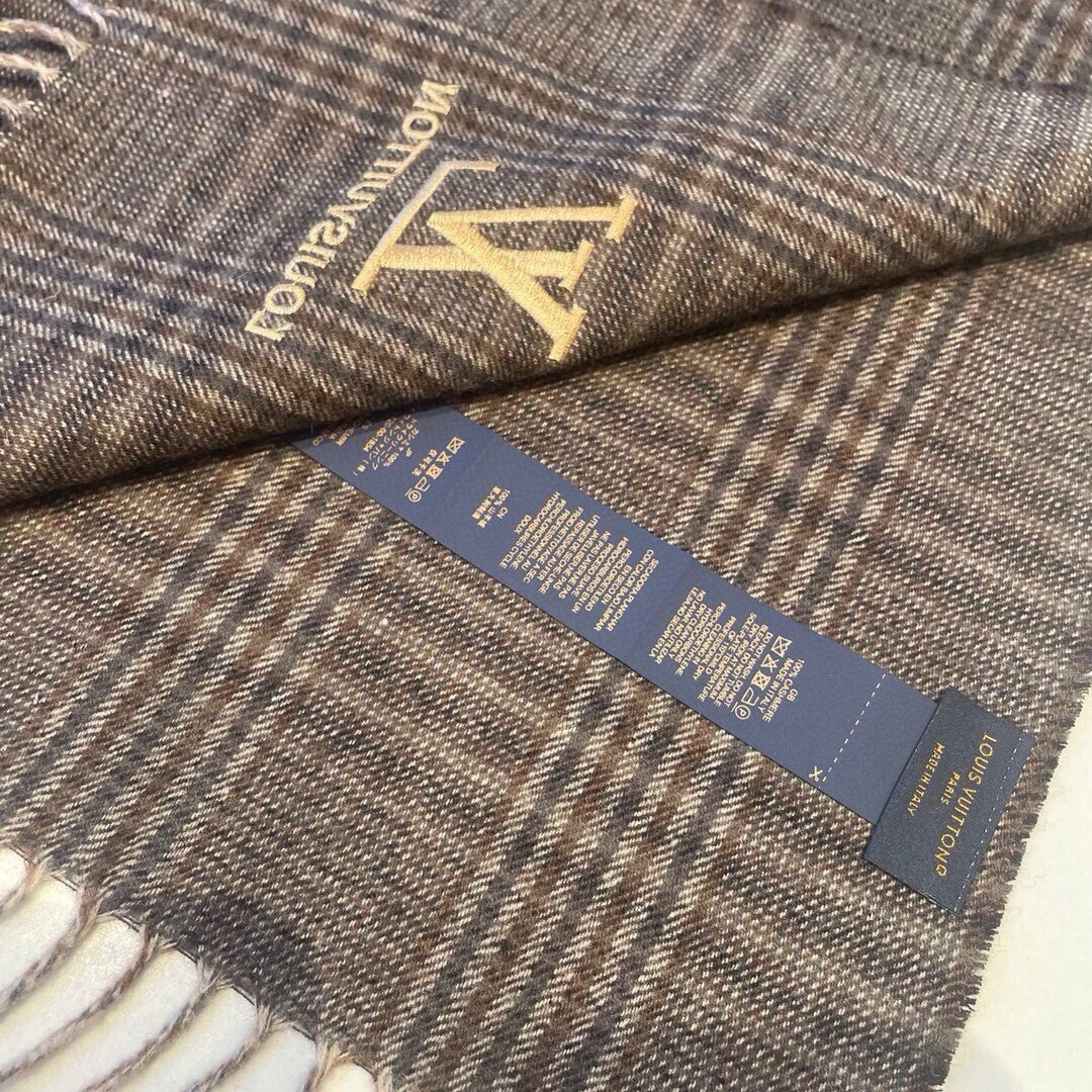 SCARF 180 CM IN WENGE BROWN LAMBSWOOL 390813 mysite