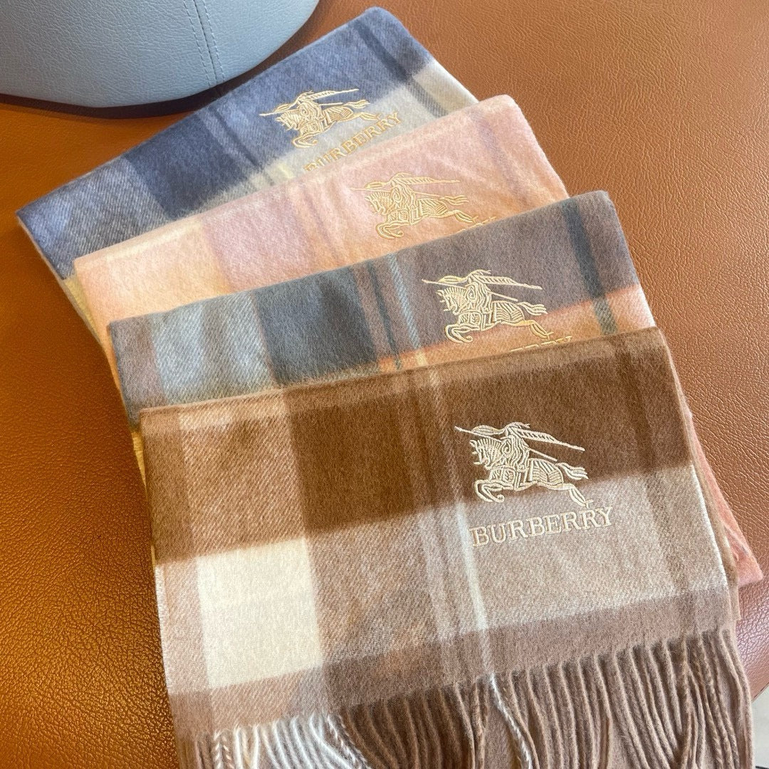 SCARF 180 CM IN BRONZE BROWN MIX BLACK WOOL 408568 mysite