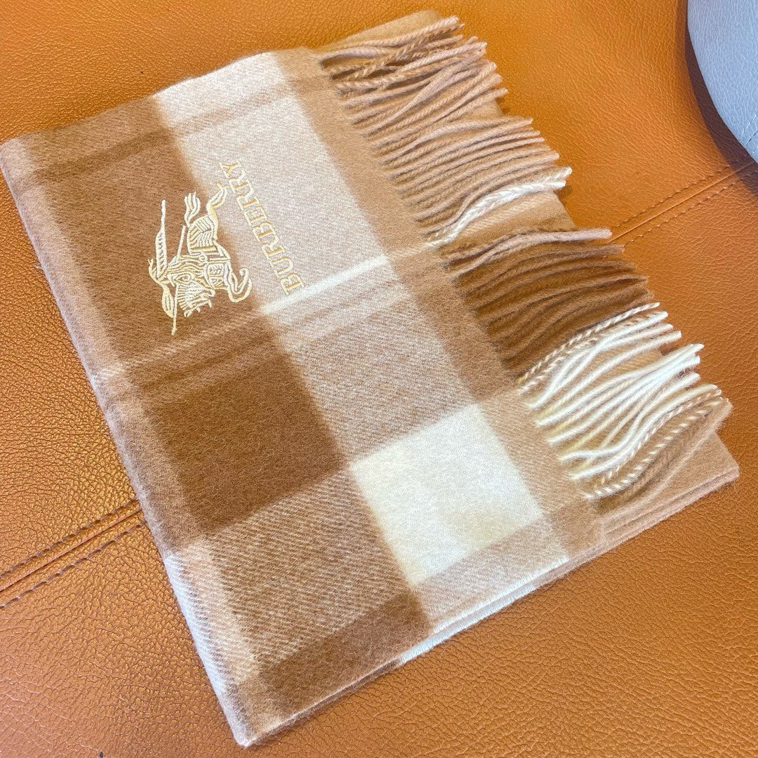 SCARF 180 CM IN BRONZE BROWN MIX BLACK WOOL 408568 mysite