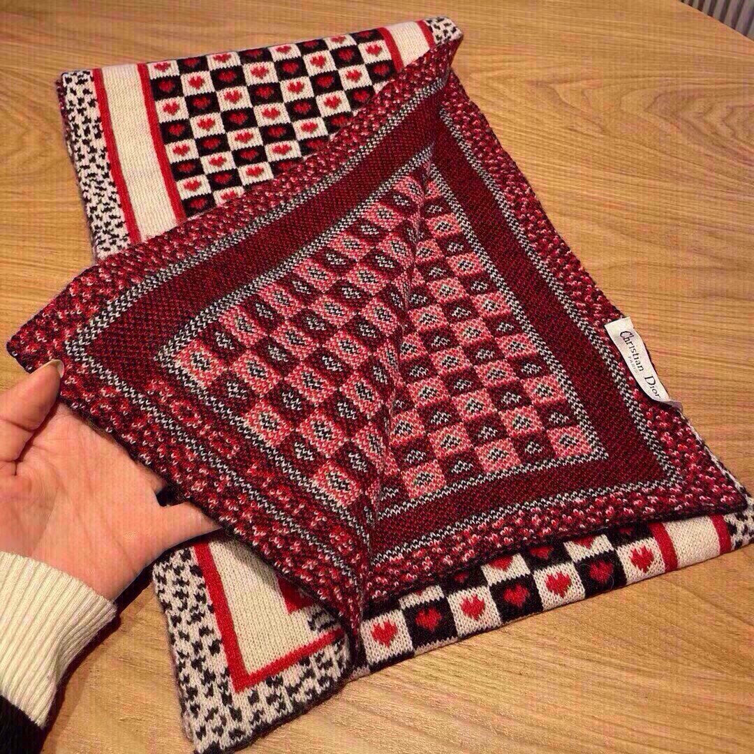 CLASSIC SCARF 180 CM IN COLORFUL WOOL 418257 mysite