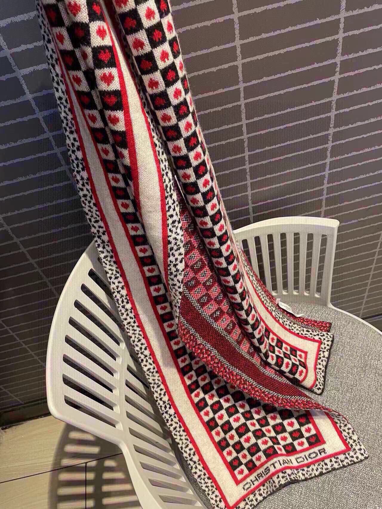 CLASSIC SCARF 180 CM IN COLORFUL WOOL 418257 mysite